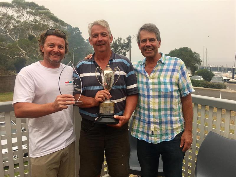 Crew of Sidewinder L to R Richard Smith (Skipper Jeff Rose Middel) and Brandon Kibby - Victorian International Dragon Championships 2019 - photo © Jeff Rose