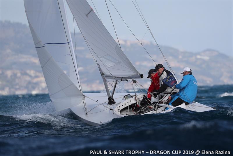 Day 3 - Paul & Shark Trophy, Dragon Cup 2019 photo copyright Elena Razina taken at Yacht Club Sanremo and featuring the Dragon class