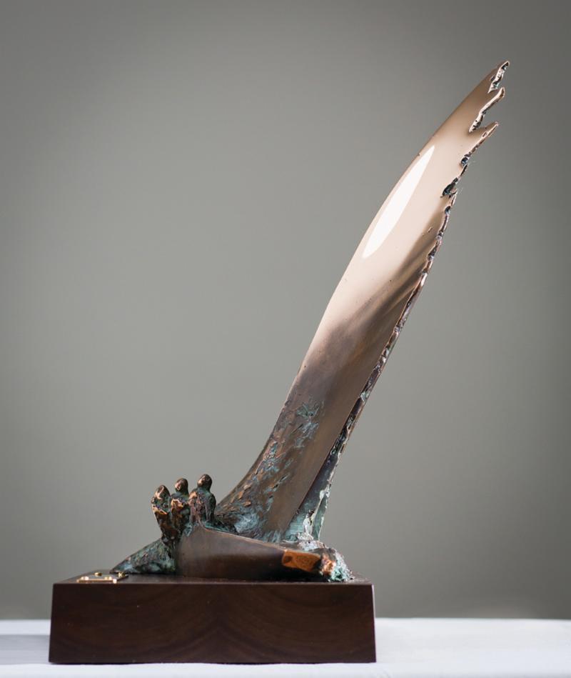 New Dragon trophy designed and created by Finnish sculptor and sailor Sami Salomaa photo copyright IDA taken at  and featuring the Dragon class
