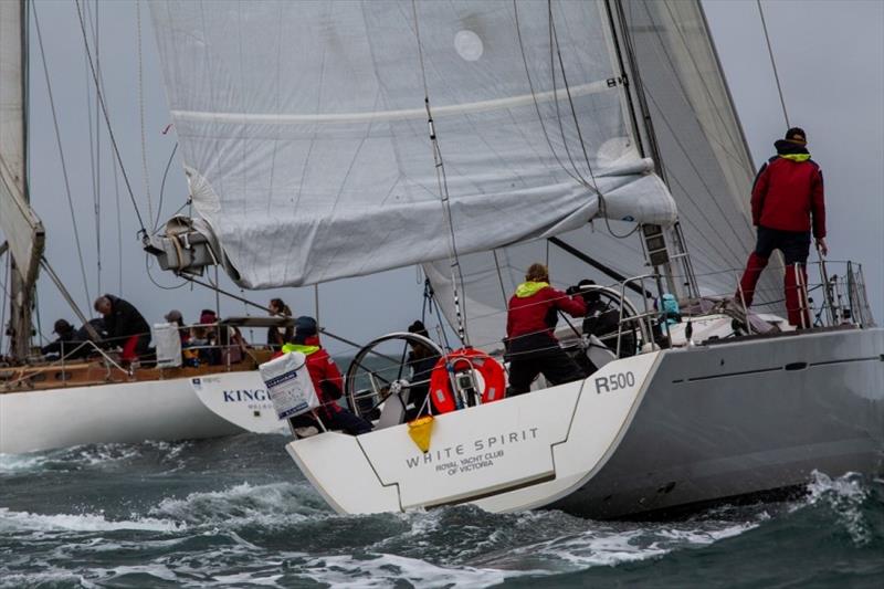Reefed down earlier in the day - Port Phillip Women's Championship Series, BLiSS Regatta photo copyright Bruno Cocozza taken at Royal Brighton Yacht Club and featuring the Dragon class
