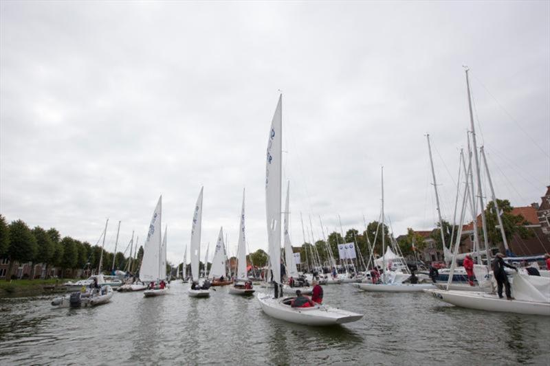 Teams ready to race for Yanmar Dragon Gold Cup photo copyright Fiona Brown taken at Royal Yacht Club Hollandia and featuring the Dragon class