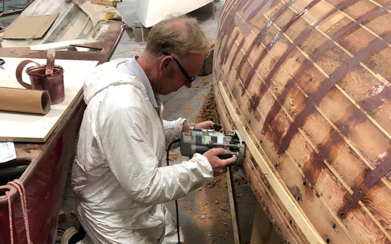 Royal Yacht Bluebottle renovations under way - photo © David Heritage