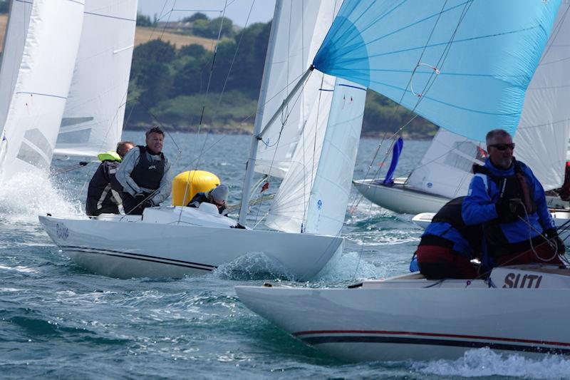 Dragon Edinburgh Cup 2022 photo copyright Miles Carden taken at Royal Cornwall Yacht Club and featuring the Dragon class