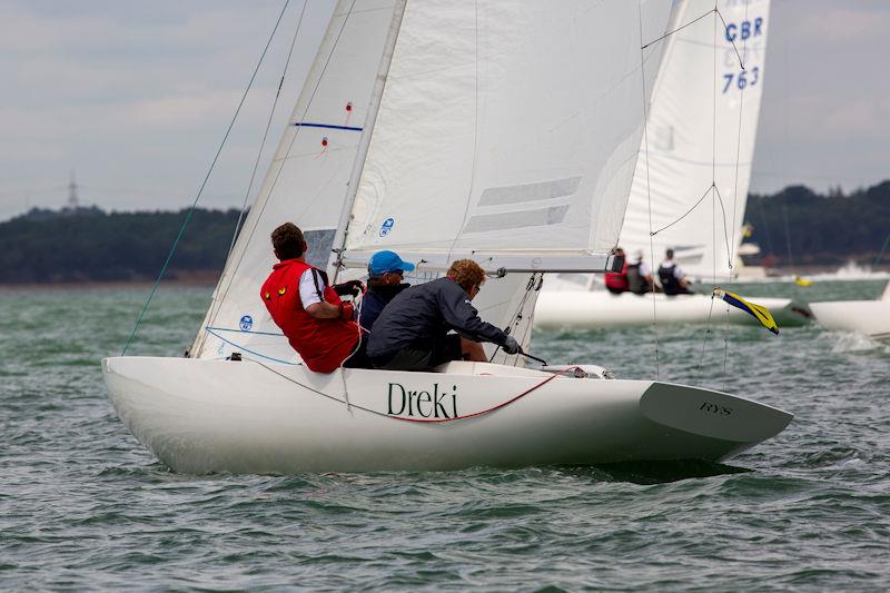 Cowes Week day 6 photo copyright Martin Augustus / www.sailingimages.co.uk taken at Cowes Combined Clubs and featuring the Dragon class