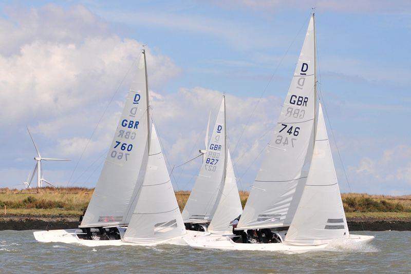 Still Crazy on the beat - Burnham Week 2022 day 4 photo copyright Alan Hanna taken at Burnham Sailing Club and featuring the Dragon class