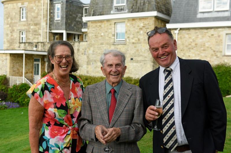 (l-r) 75th Edinburgh Cup Regatta Chair Gavia Wilkinson-Cox, 1963 Edinburgh Cup winner Martin Parry and reigning Edinburgh Cup Champion Andy Beadsworth - photo © Rick & James Tomlinson