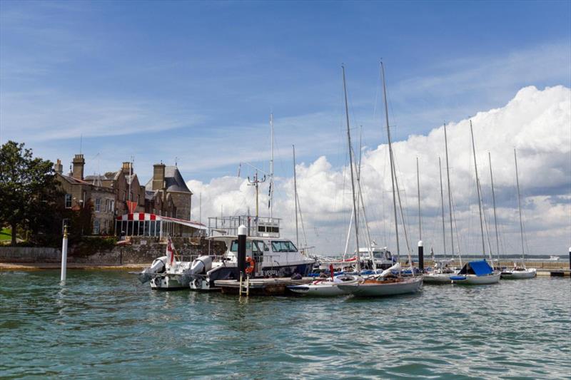 No wind on day 2 of the 75th Edinburgh Cup and UK Dragon Grand Prix 2023 at Cowes - photo © Rick & James Tomlinson