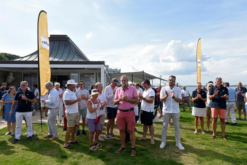 No wind on day 2 of the 75th Edinburgh Cup and UK Dragon Grand Prix 2023 at Cowes - photo © Rick & James Tomlinson