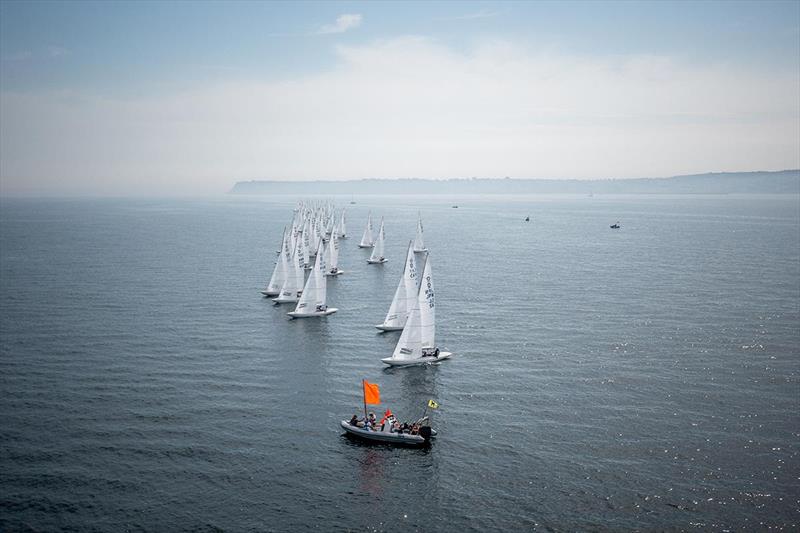 Dragon Gold Cup practice race photo copyright Alex Irwin / www.sportography.tv taken at Royal Torbay Yacht Club and featuring the Dragon class