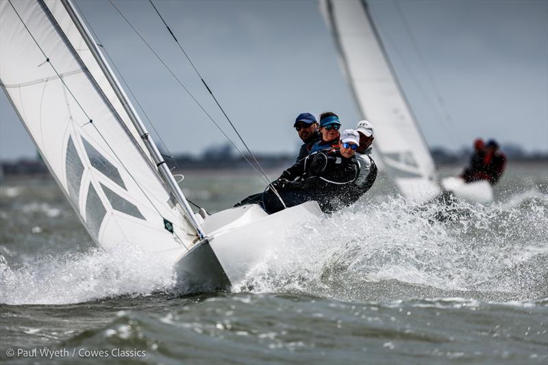 Cowes Classics Regatta 2025 Day 3 - Fit Chick, Dragon, GBR 753 photo copyright Paul Wyeth / Cowes Classics taken at Royal London Yacht Club and featuring the Dragon class