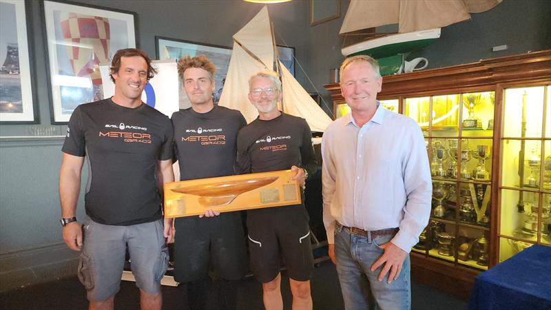 Meteor (GBR403), Pete Cooke, Torvar Mirsky, Frederico Melo wins the British Dragon South West Championship at Torbay - photo © Emma York