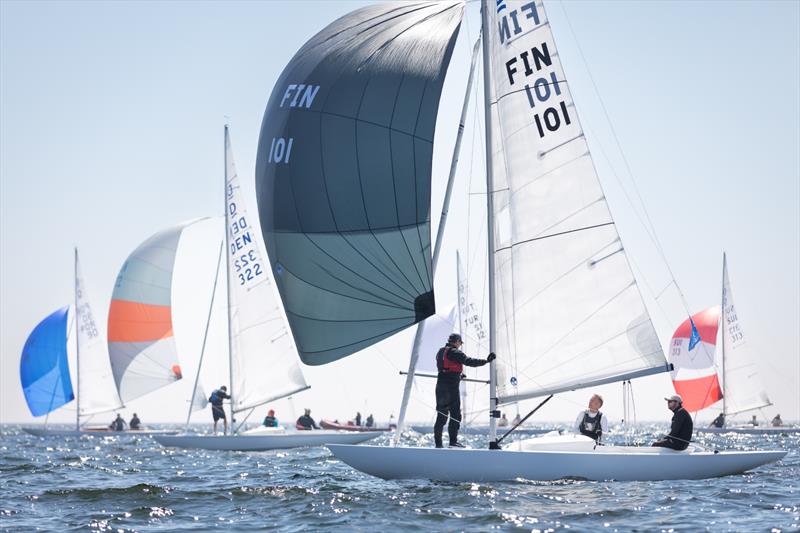 Dragon Europeans at Helsinki, Finland Day 1 photo copyright Tuomas Koljonen taken at Nyländska Jaktklubben and featuring the Dragon class