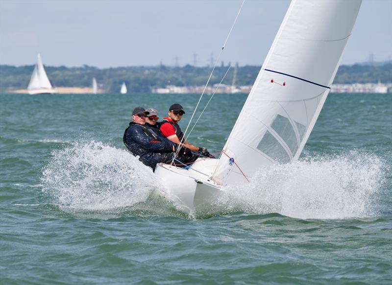 North Sails Cowes Week Day 1 photo copyright Tom Hicks / www.solentaction.com taken at Cowes Combined Clubs and featuring the Dragon class