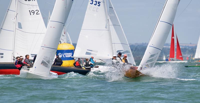 North Sails Cowes Week Day 1 photo copyright Tom Hicks / www.solentaction.com taken at Cowes Combined Clubs and featuring the Dragon class