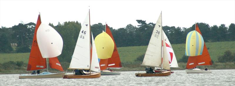 Waldringfield Cartoon Trophies Weekend photo copyright Alexis Smith taken at Waldringfield Sailing Club and featuring the Dragonfly class