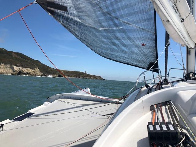 Code Zero up onboard Dragonfly during the RORC's Race the Wight photo copyright Dragonfly taken at Royal Ocean Racing Club and featuring the Dragonfly class