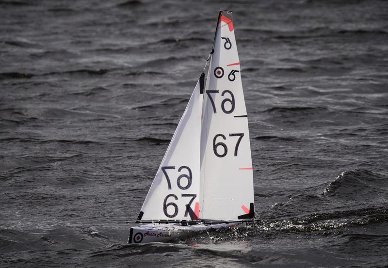 Saturday's winner Derek Priestley's boat during the DF Racing UK TT Series at Weecher Reservoir photo copyright John Tushingham taken at Weecher Sailing and featuring the RG65 class