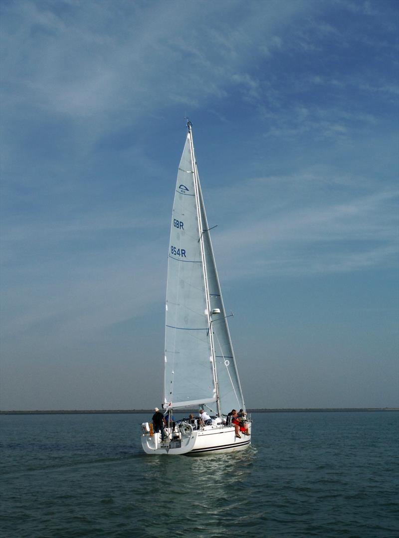 Brave enjoying the light conditions en route to winning the EAORA Houghton Cup photo copyright Laura Ivermee taken at Royal Corinthian Yacht Club, Burnham and featuring the EAORA class