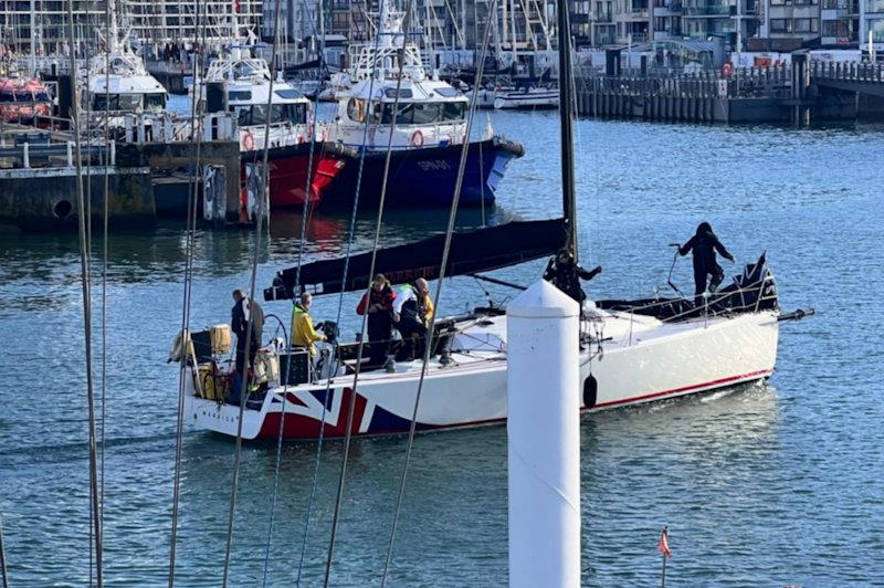Warrior arriving in Ostend - EAORA Buckley Goblets - photo © Paul Wood
