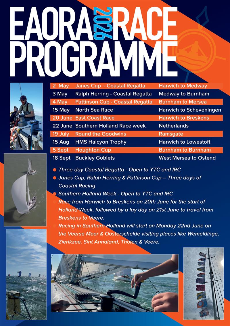 EAORA 2026 Race Programme photo copyright EAORA taken at  and featuring the EAORA class