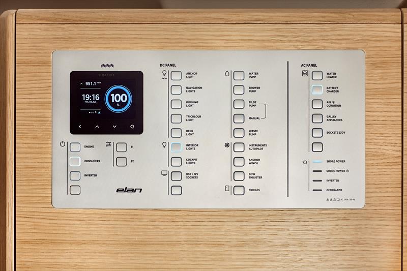 Instrument panel on the Elan E4 - photo © Elan Yachts