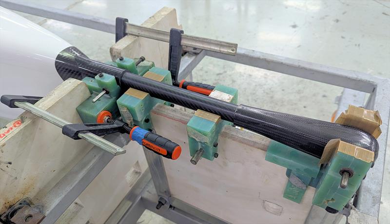 Switch One Design bow prodder jig at Element 6 Evolution - photo © Mark Jardine