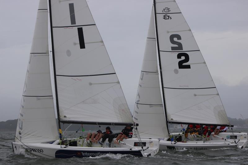 Nespresso Youth International Match Racing Cup - Day 4, Final Wilson leads Takhashi off the start  photo copyright Andrew Delves RNZYS taken at Royal New Zealand Yacht Squadron and featuring the Elliott 6m class