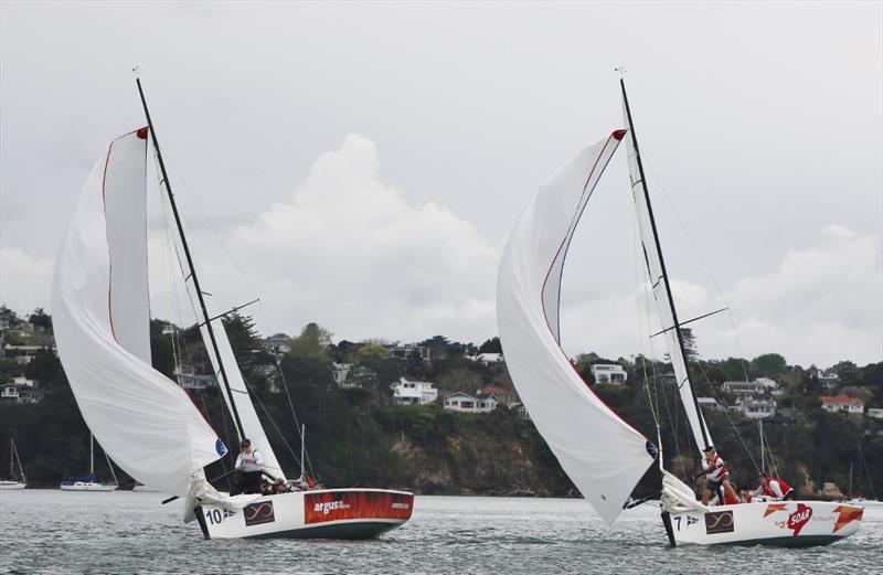 Yachting Developments Ltd New Zealand Match Racing Championships, Day 1 - October 4, 2018 photo copyright Andrew Delves taken at Royal New Zealand Yacht Squadron and featuring the Elliott 6m class