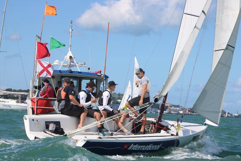 Yachting Developments Ltd New Zealand Match Racing Championships - Day 3 photo copyright Andrew Delves taken at Royal New Zealand Yacht Squadron and featuring the Elliott 6m class