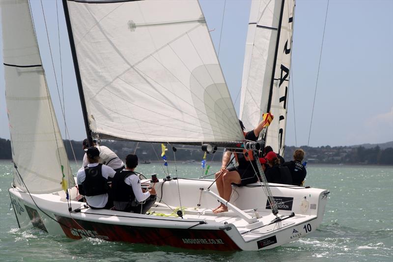 - Day 4, Yachting Developments NZ Match Racing Championships  photo copyright Andrew Delves taken at Royal New Zealand Yacht Squadron and featuring the Elliott 6m class