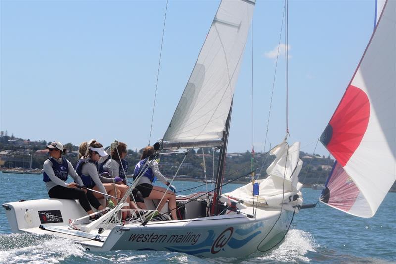 Allison Blecher (USA) - NZ Womens Match Racing Championship - Day 3 - February 11, 2019 © Andrew Delves