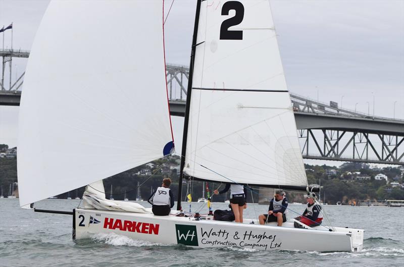 Day 2 - Nespresso Youth International Match Racing Cup - February 22, 2019 photo copyright Andrew Delves taken at Royal New Zealand Yacht Squadron and featuring the Elliott 6m class