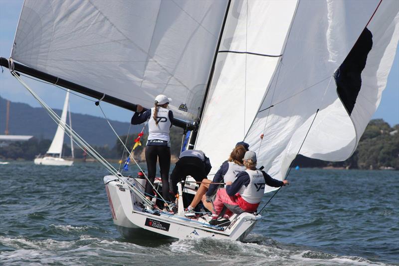 Day 4 - Nespresso Youth International Match Racing Cup, February 24, 2019 photo copyright Andrew Delves taken at Royal New Zealand Yacht Squadron and featuring the Elliott 6m class