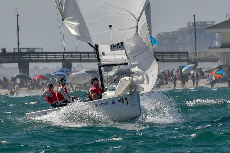 Leonard Takahashi helming in the 2018 Governor's Cup, Balboa YC - photo © Tom Walker