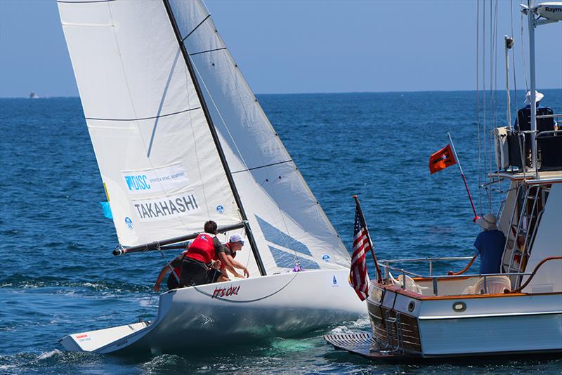 Leonard Takahashi (NZL)- Governor's Cup Day 3, July 18, 2019 photo copyright Andrew Delves taken at Balboa Yacht Club and featuring the Elliott 6m class