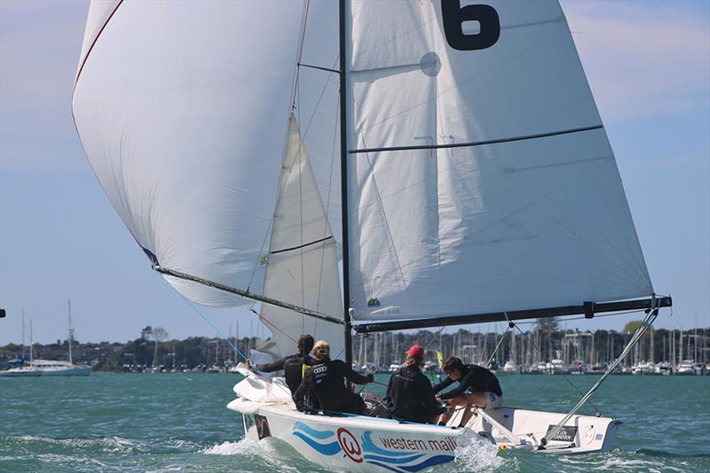 Knots Racing - 2019 YDL New Zealand Match Racing Championships photo copyright Andrew Delves taken at Royal New Zealand Yacht Squadron and featuring the Elliott 6m class