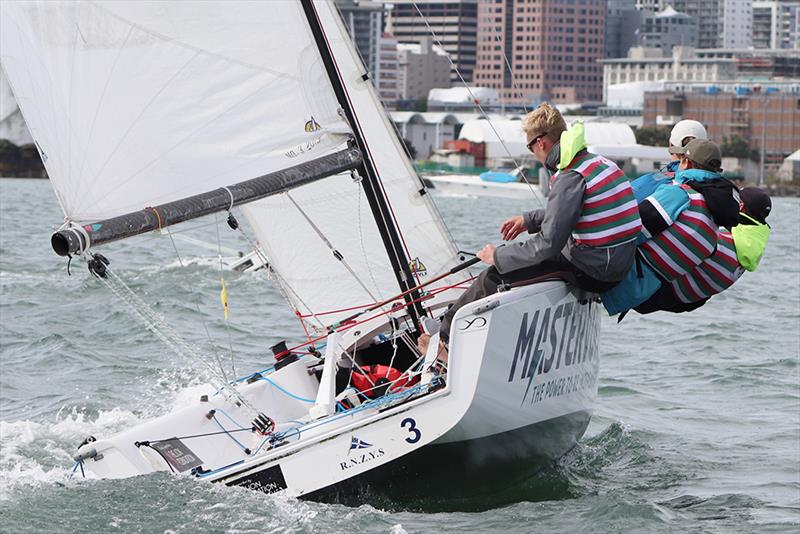 Robbie McCutcheon - Harken Schools - 2019 YDL New Zealand Match Racing Championships photo copyright Andrew Delves taken at Royal New Zealand Yacht Squadron and featuring the Elliott 6m class