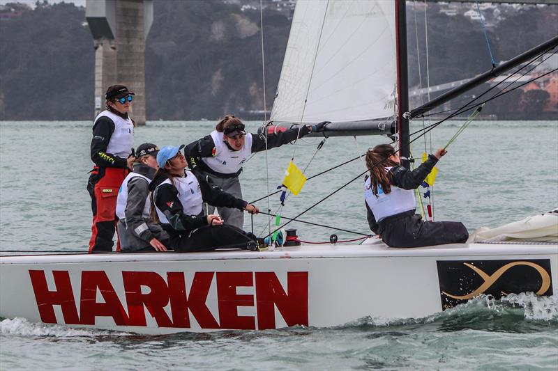 Edge Women's Match - Day 1 - Yachting Developments Ltd  New Zealand Match Racing Championships - October 3, 2019 photo copyright Andrew Delves taken at Royal New Zealand Yacht Squadron and featuring the Elliott 6m class