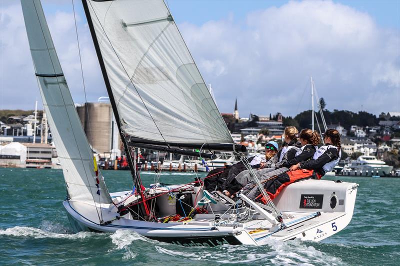 Edge Womens Match - Day 2 - Yachting Developments Ltd New Zealand Match Racing Championships - October 4, 2019  photo copyright Andrew Delves taken at Royal New Zealand Yacht Squadron and featuring the Elliott 6m class