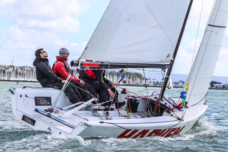 Reuben Corbett - Day 2 - Yachting Developments Ltd New Zealand Match Racing Championships - October 4, 2019  photo copyright Andrew Delves taken at Royal New Zealand Yacht Squadron and featuring the Elliott 6m class