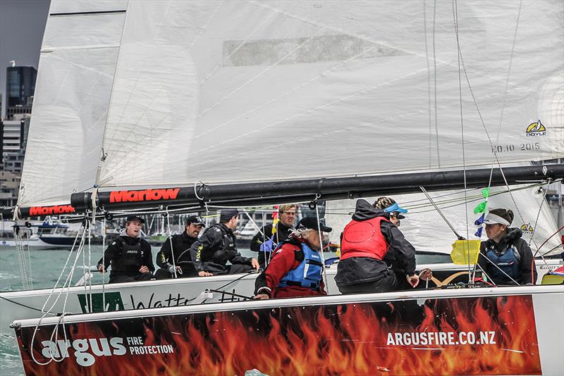 Knots Racing v Trubovich  - Yachting Developments NZ Match Racing Championships - Day 3  photo copyright Andrew Delves taken at Royal New Zealand Yacht Squadron and featuring the Elliott 6m class