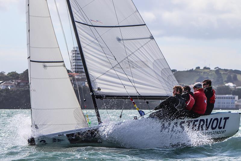 Reuben Corbett  - Yachting Developments NZ Match Racing Championships - Day 3  photo copyright Andrew Delves taken at Royal New Zealand Yacht Squadron and featuring the Elliott 6m class