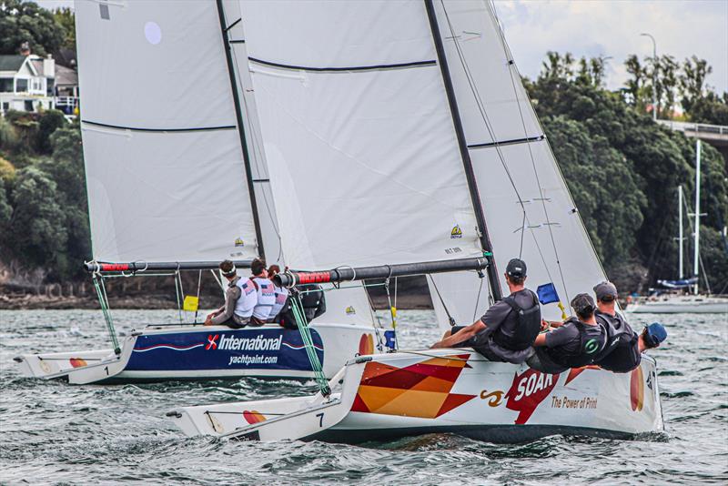 Day 2 - 2020 Harken Youth International Match Racing Cup - February 21, 2020 - Royal NZ Yacht Squadron, Auckland NZ photo copyright Andrew Delves taken at Royal New Zealand Yacht Squadron and featuring the Elliott 6m class