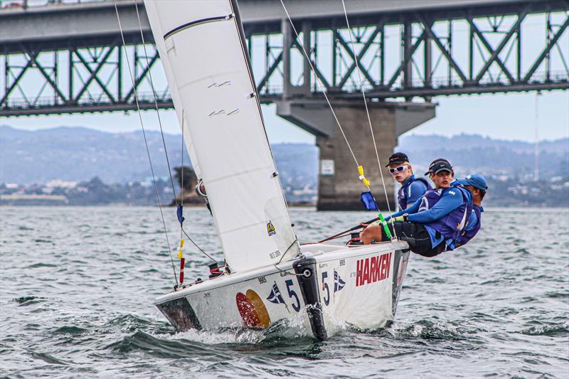 Day 2 - 2020 Harken Youth International Match Racing Cup - February 21, 2020 - Royal NZ Yacht Squadron, Auckland NZ - photo © Andrew Delves