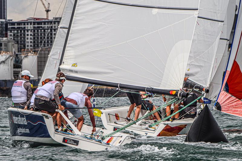 Day 2 - 2020 Harken Youth International Match Racing Cup - February 21, 2020 - Royal NZ Yacht Squadron, Auckland NZ photo copyright Andrew Delves taken at Royal New Zealand Yacht Squadron and featuring the Elliott 6m class