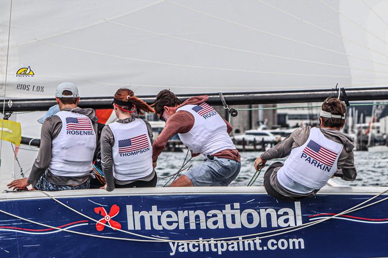 Day 2 - 2020 Harken Youth International Match Racing Cup - February 21, 2020 - Royal NZ Yacht Squadron, Auckland NZ - photo © Andrew Delves