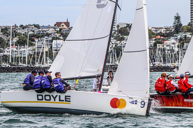 Day 2 - 2020 Harken Youth International Match Racing Cup - February 21, 2020 - Royal NZ Yacht Squadron, Auckland NZ photo copyright Andrew Delves taken at Royal New Zealand Yacht Squadron and featuring the Elliott 6m class