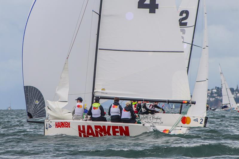 Day 3 - 2020 Harken Youth International Match Racing Cup - February 22, 2020 - Royal NZ Yacht Squadron, Auckland NZ photo copyright Andrew Delves taken at Royal New Zealand Yacht Squadron and featuring the Elliott 6m class