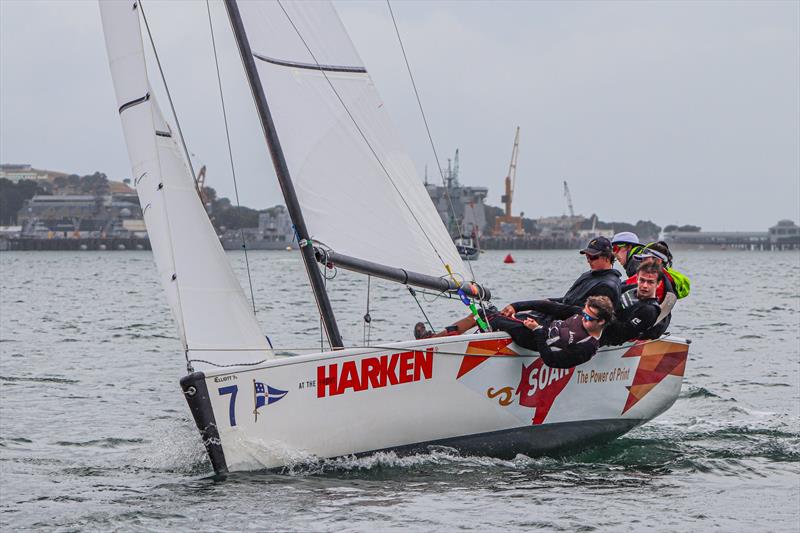 Day 3 - 2020 Harken Youth International Match Racing Cup - February 22, 2020 - Royal NZ Yacht Squadron, Auckland NZ photo copyright Andrew Delves taken at Royal New Zealand Yacht Squadron and featuring the Elliott 6m class