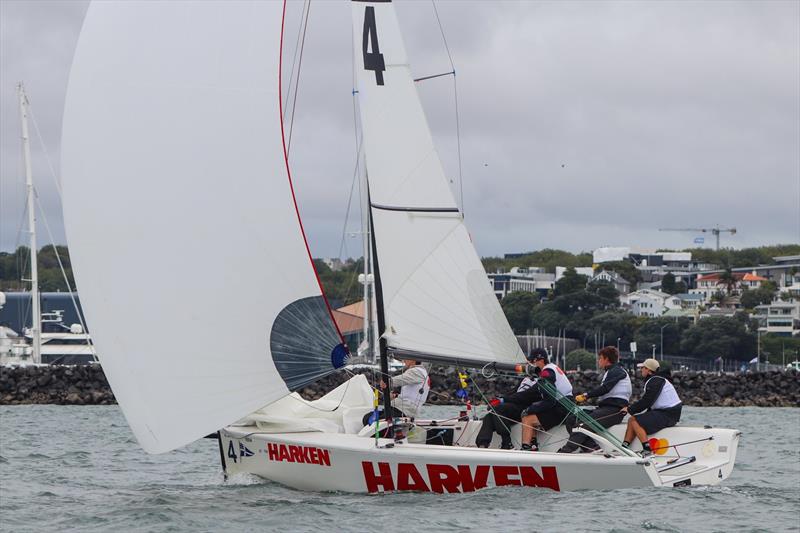 Day 3 - 2020 Harken Youth International Match Racing Cup - February 22, 2020 - Royal NZ Yacht Squadron, Auckland NZ photo copyright Andrew Delves taken at Royal New Zealand Yacht Squadron and featuring the Elliott 6m class